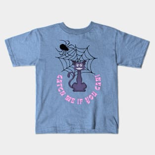 Cat-ch me if you can Kids T-Shirt